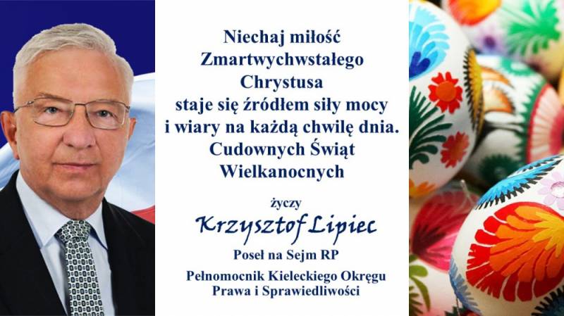 Zdjęcie: Życzenia wielkanocne od Posła na Sejm RP - ...